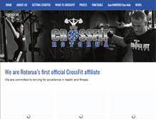 Tablet Screenshot of crossfitrotorua.com